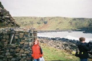 Standing at one of my favorite destinations-- the Giant's Causeway