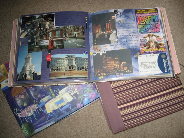 Scrapbooks from my travels abroad