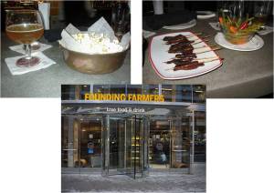 Final night out ended at Founding Farmers where we tried some new brews as well as ranch popcorn, pickled vegetables and maple bacon skewers