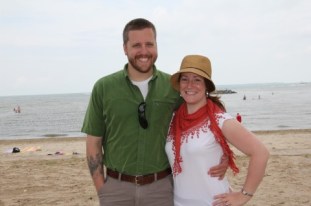 Fiance and I at the beach