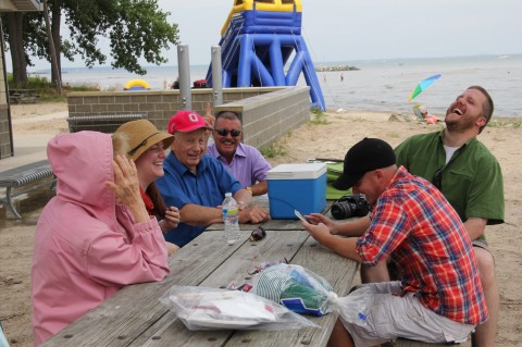 Grandpa is probably saying something outrageous