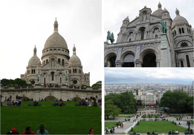 We took the metro to Montmartre for some shopping and a climb to the Sacre Couer. Views of the whole city but no pictures allowed in the church.
