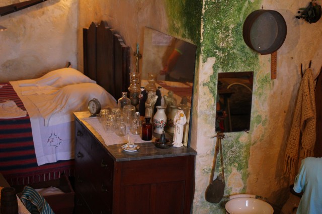 A cave recreated so we could see how they lived until the 1950s