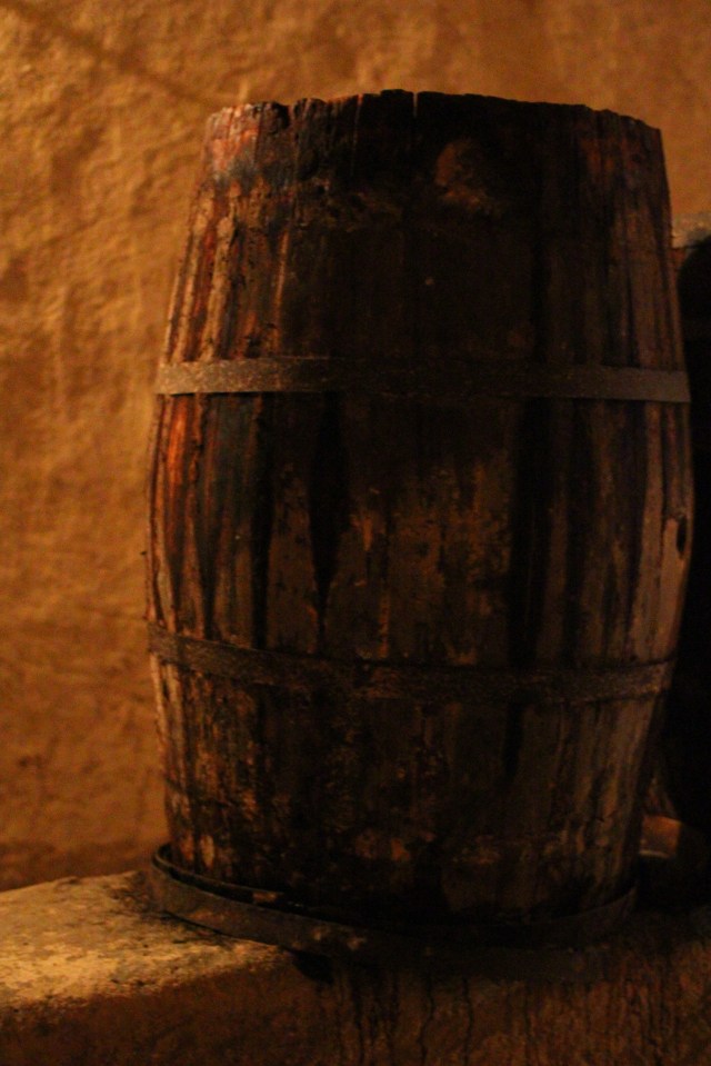 The lowest cave system was where they stored the wine and other items that needed to remain cool