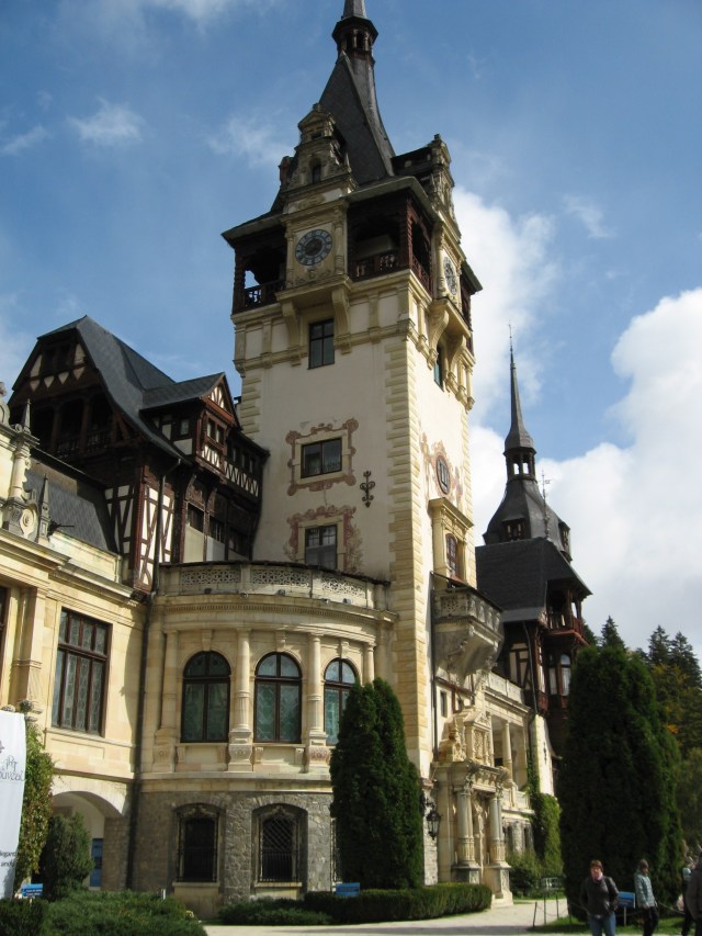 Our first stop was the beautiful and ornate Peles Castle, which was hidden up in the hills and gorgeous inside and out