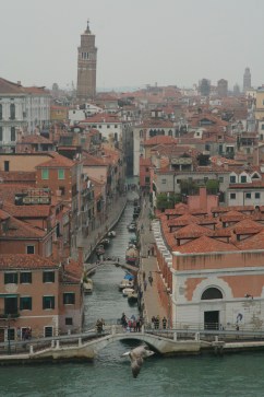 View of Venice from our ship