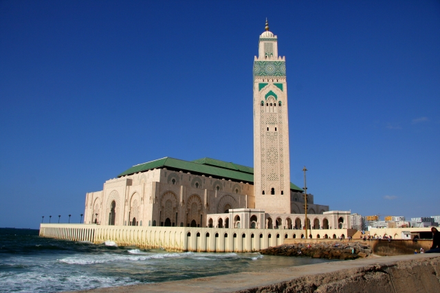 Hassan II mosque during our half-day trip to Casablanca