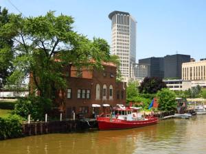 The Flats and views of downtown on our boat ride