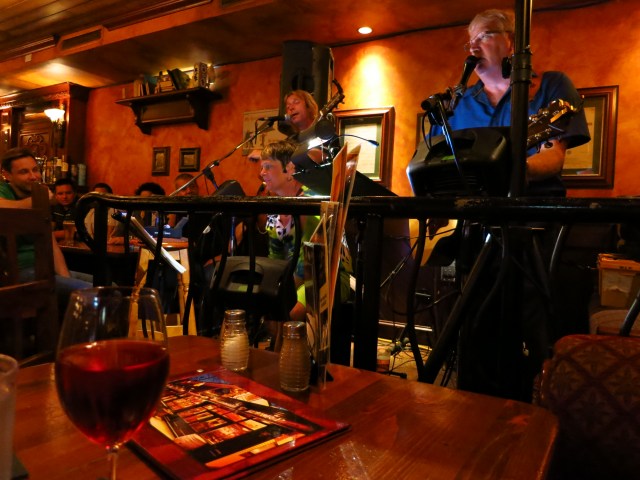 We ended the evening back at the pub with front-row seats for the band