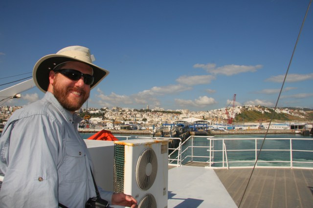 My husband is ALWAYS up for a boat ride, and this one took us from Tangier to Tarifa.