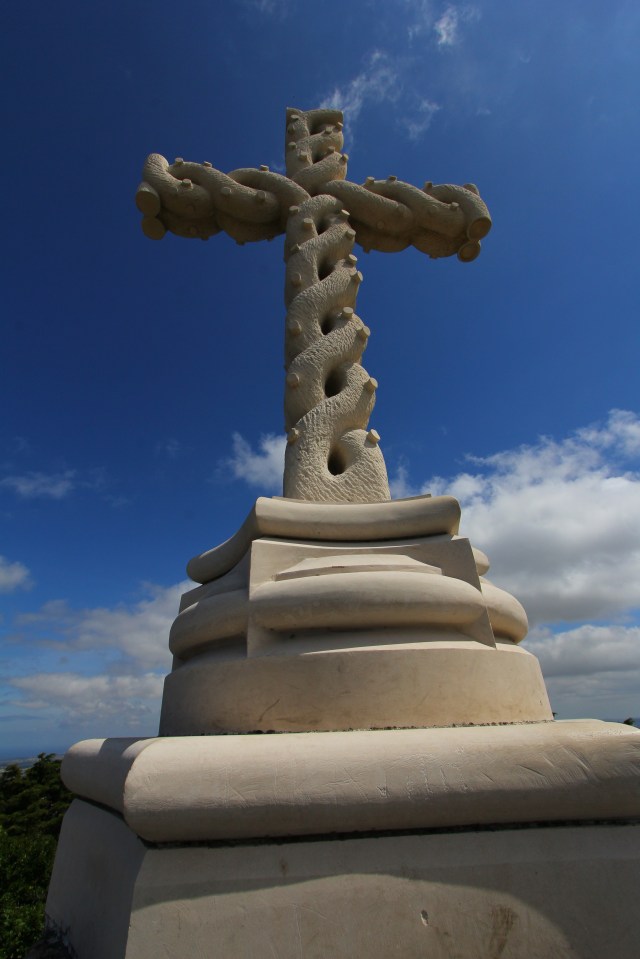 After our self-guided tour of the palace we explored the palace grounds and hiked through the woods up to the very top of the hill/mountain to the cross. We had incredible views of Pena as well as the Moorish Castle.