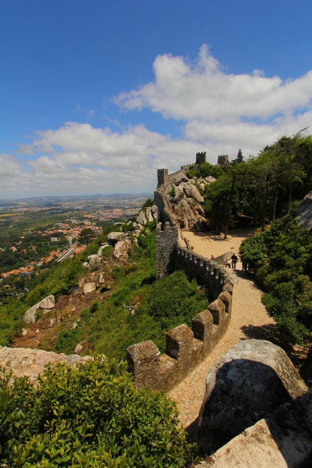 The Moorish Castle is really the remains of the former fortress' walls, which you can climb for amazing views.
