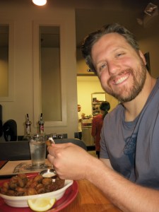 A man and his bottlecaps